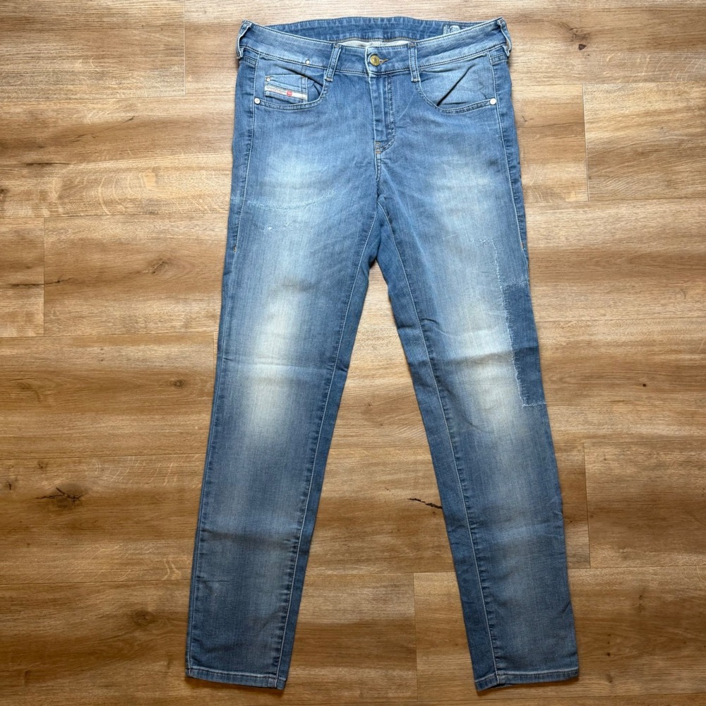 Diesel JoggJeans Womens W29 Blue D-Ollies-NE Slim Stretch Denim Light Wash 069JZ